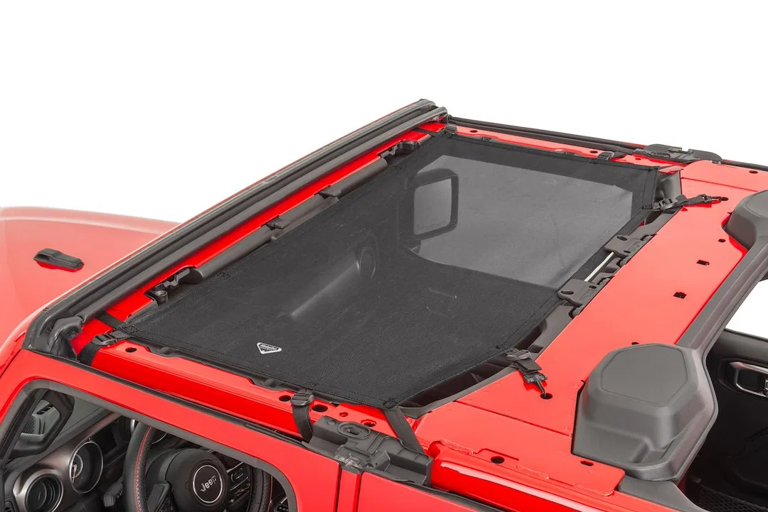 14201601 – MASTERTOP Bikini Top, Mounts To Sport Bar Black See-Through Mesh Fabric - view 2